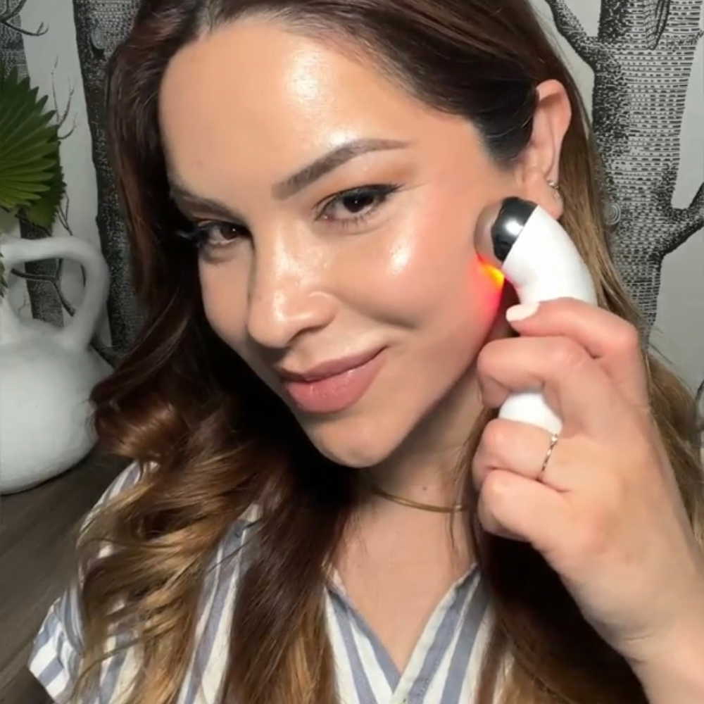 Icon Red-Light Microcurrent Device with FREE 3-Month Supply Glow Serum (3 bottles)